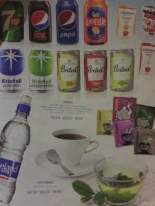 Food and Beverage Menu On WOW Flight | Cali Quests Cali Quests | Road Trips and Adventure Travel Packages - City Adventures